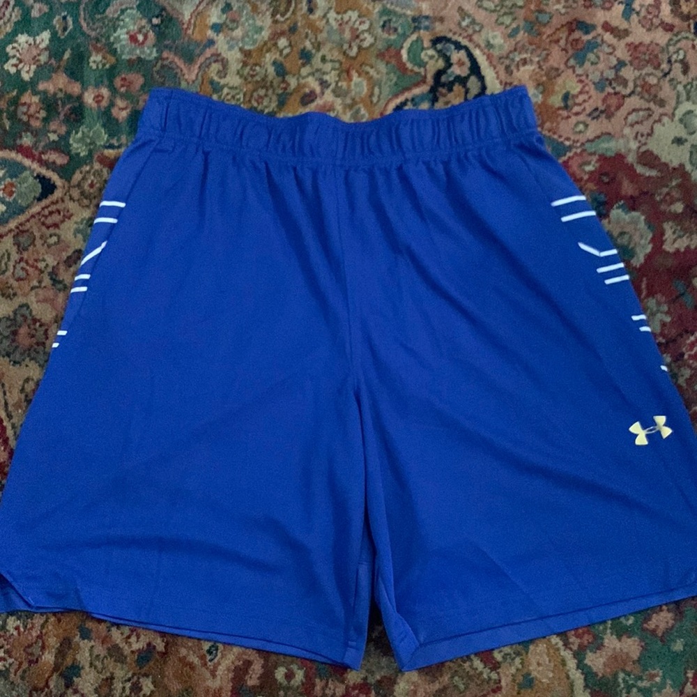 Blue Under Armour athletic shorts